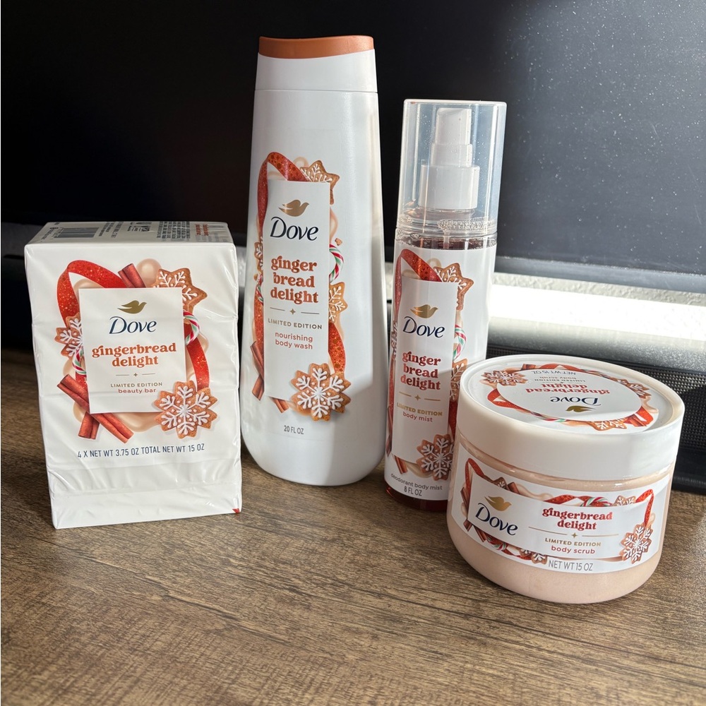 Lot of Dove Gingerbread Delight Body Limited Edition Scent Beauty Bath Items - Picture 1 of 1